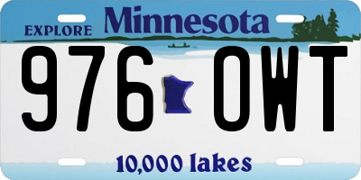 MN license plate 976OWT