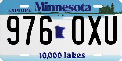 MN license plate 976OXU