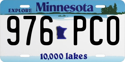 MN license plate 976PCO