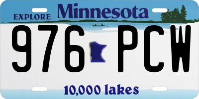 MN license plate 976PCW
