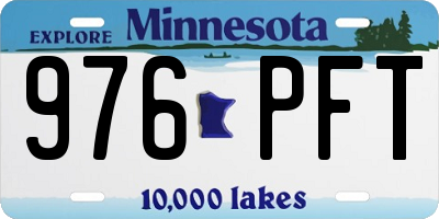 MN license plate 976PFT