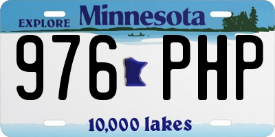 MN license plate 976PHP