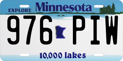 MN license plate 976PIW