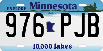 MN license plate 976PJB