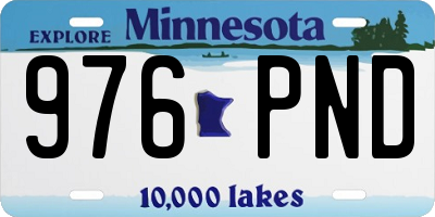 MN license plate 976PND