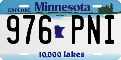 MN license plate 976PNI