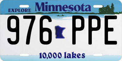 MN license plate 976PPE