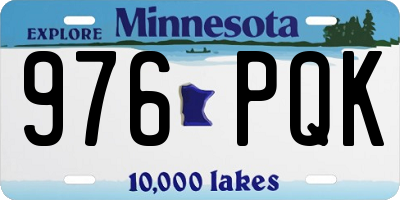 MN license plate 976PQK