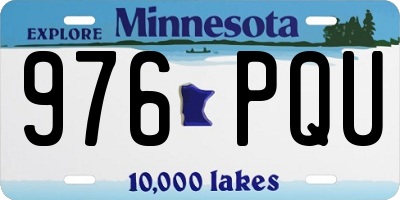 MN license plate 976PQU