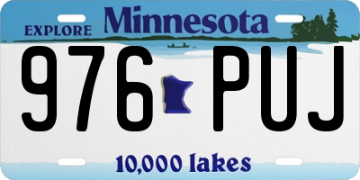 MN license plate 976PUJ