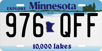 MN license plate 976QFF
