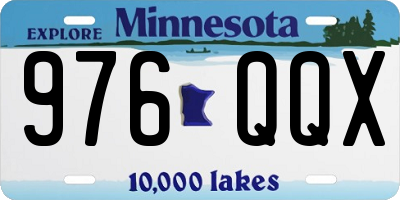 MN license plate 976QQX