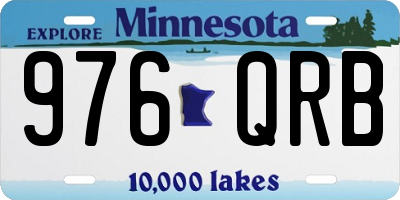 MN license plate 976QRB