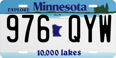 MN license plate 976QYW