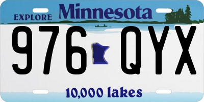 MN license plate 976QYX