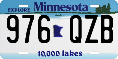 MN license plate 976QZB