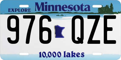 MN license plate 976QZE