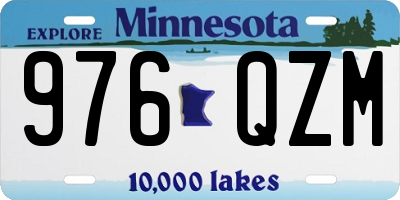 MN license plate 976QZM