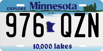 MN license plate 976QZN