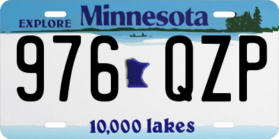 MN license plate 976QZP