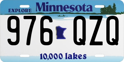 MN license plate 976QZQ