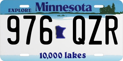 MN license plate 976QZR
