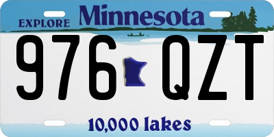 MN license plate 976QZT