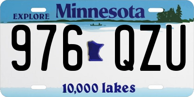 MN license plate 976QZU