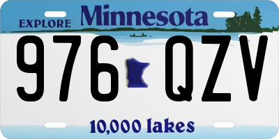 MN license plate 976QZV
