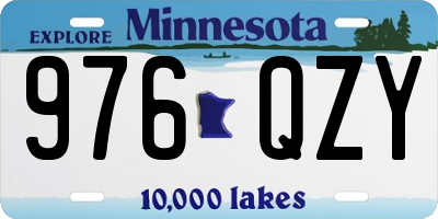 MN license plate 976QZY