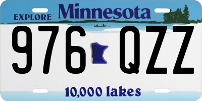 MN license plate 976QZZ