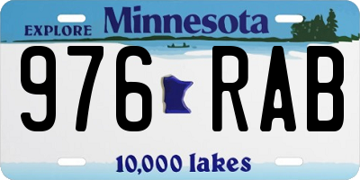 MN license plate 976RAB