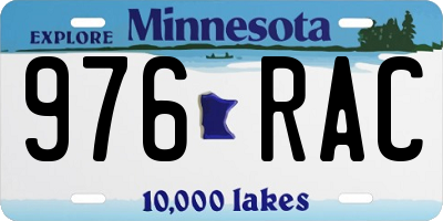 MN license plate 976RAC