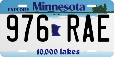 MN license plate 976RAE