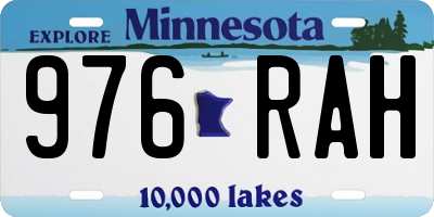 MN license plate 976RAH