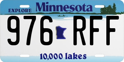 MN license plate 976RFF