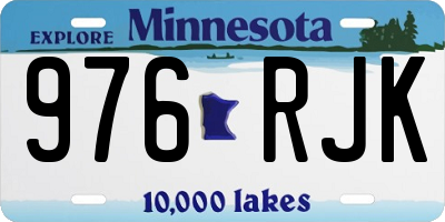 MN license plate 976RJK
