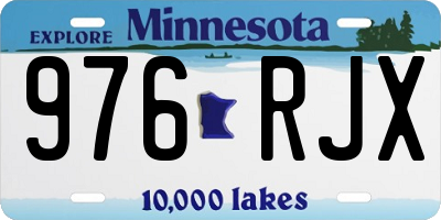 MN license plate 976RJX