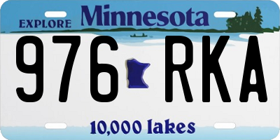 MN license plate 976RKA
