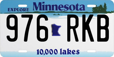 MN license plate 976RKB