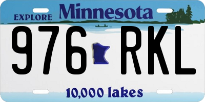 MN license plate 976RKL