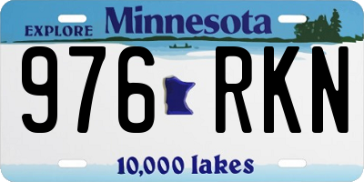 MN license plate 976RKN