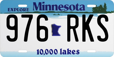 MN license plate 976RKS