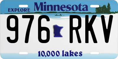 MN license plate 976RKV