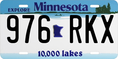 MN license plate 976RKX