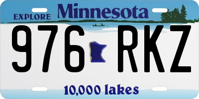 MN license plate 976RKZ