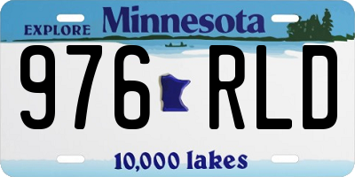 MN license plate 976RLD