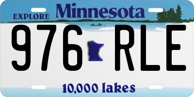 MN license plate 976RLE