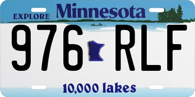 MN license plate 976RLF