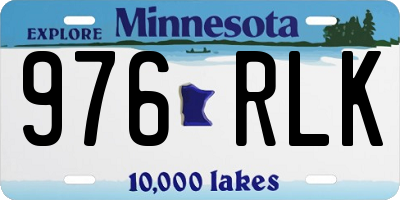 MN license plate 976RLK